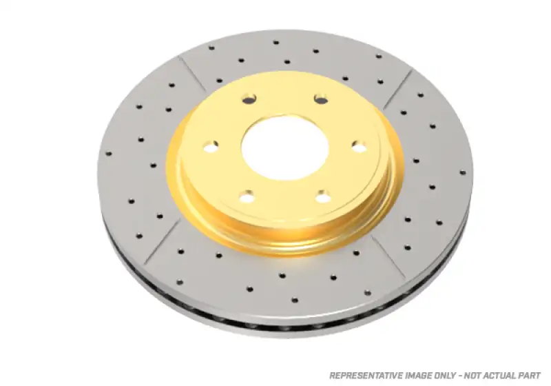 DBA 97-04 Corvette C5/C6 Rear Drilled & Slotted Street Series Rotor