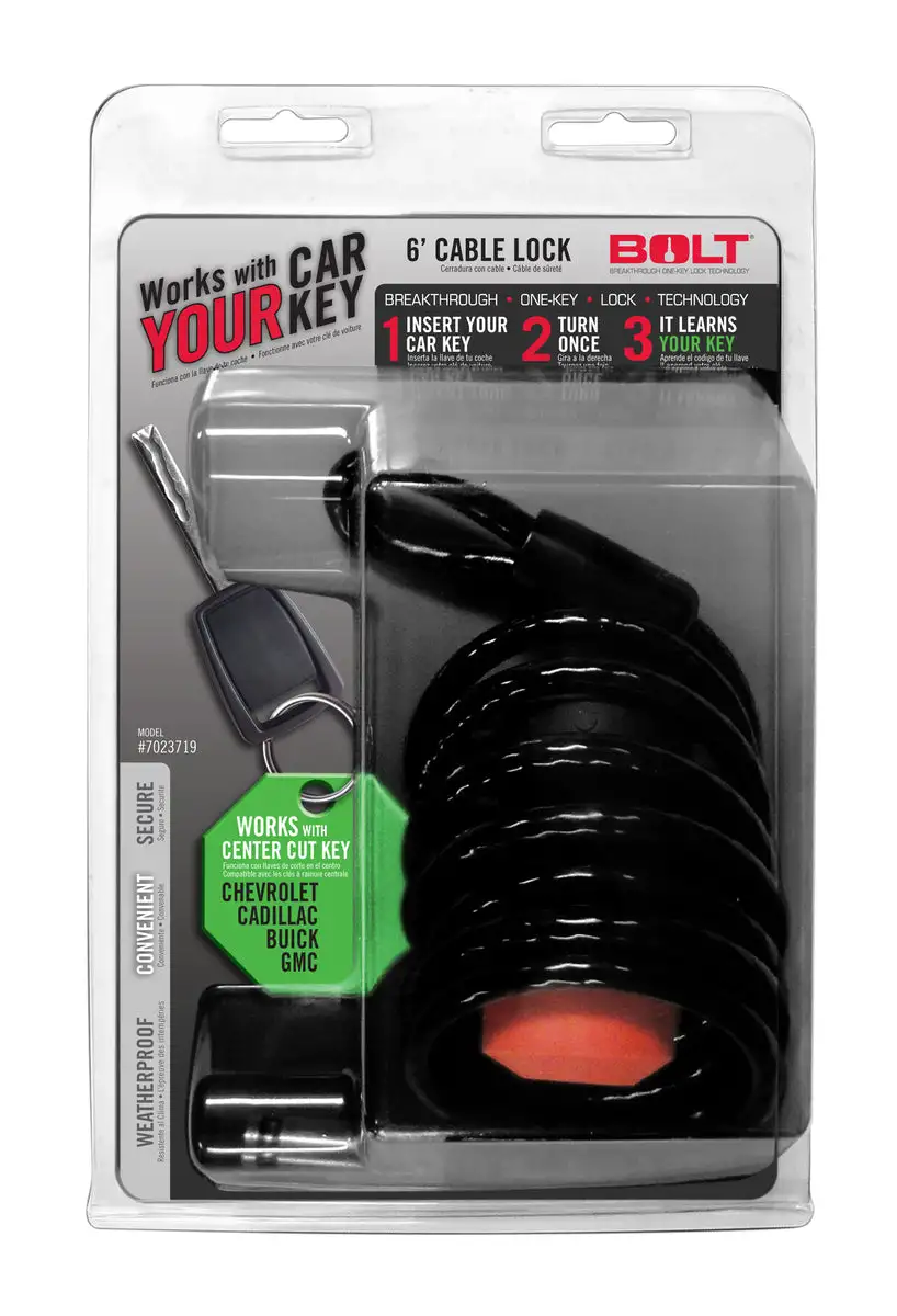 6FT. CABLE LOCK GM CENTER CUT