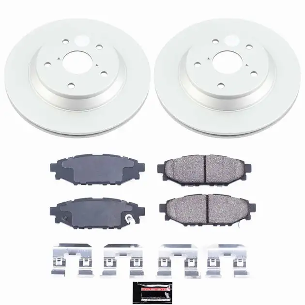 Power Stop 2024 Subaru Impreza Rear Z17 Coated Brake Kit
