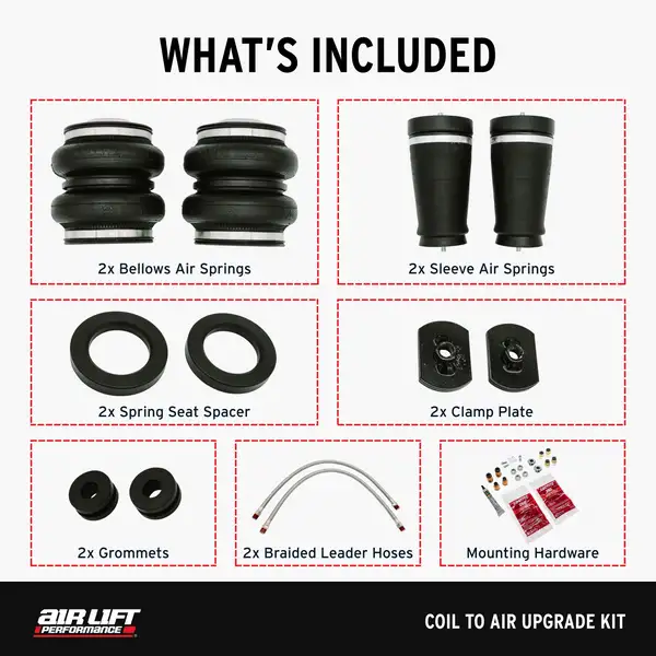 Air Lift Performance 05-14 Ford Mustang S197 Coil to Air Upgrade Kit (83015)