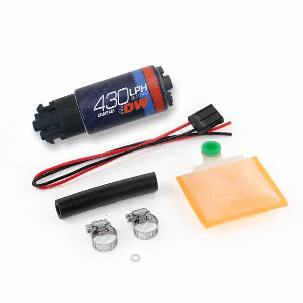 DeatschWerks Universal DW430C 430lph Compact Fuel Pump with Clips and Install Kit (9-439-1000)
