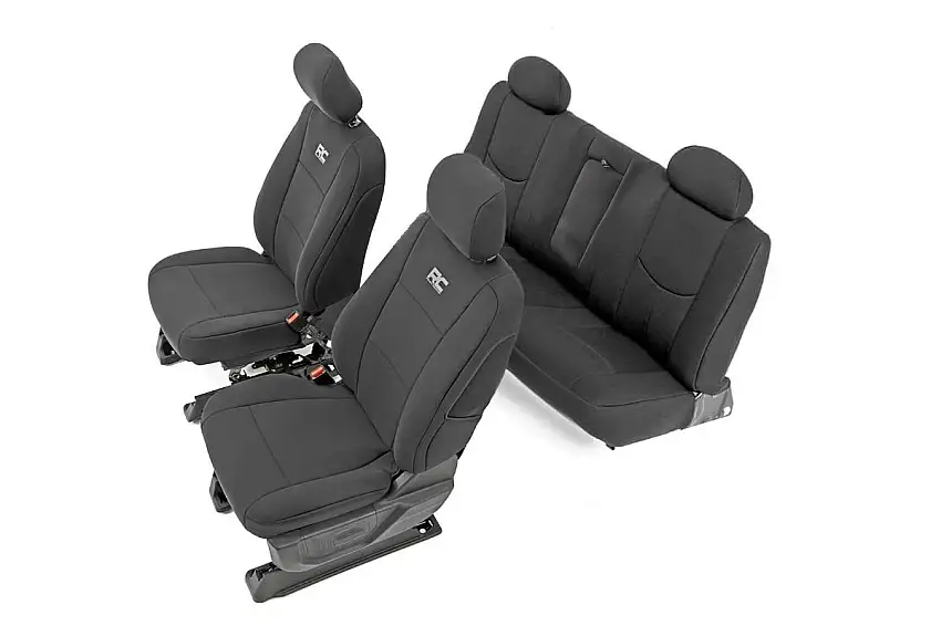 Rough Country Seat Covers - FR 40 20 40 & Rear - Chevy GMC 1500 (14-18)