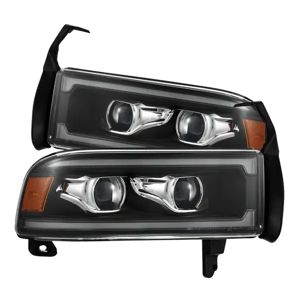 94-01 Dodge Ram 1500/94-02 Ram 2500/3500 LUXX-Series LED Headlights Black