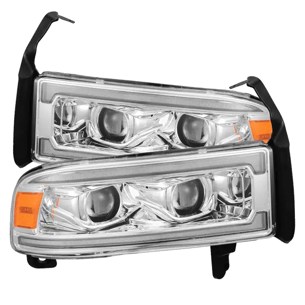 94-01 Dodge Ram 1500/94-02 Ram 2500/3500 LUXX-Series LED Headlights Chrome