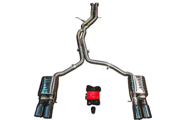 Valvetronic Designs 2010-2016 Audi 4.2L Catback T304 Stainless Steel Burnt 3.5 Inch Outlet Tips (AUD.B8.S4.VSES.BR.BRT)