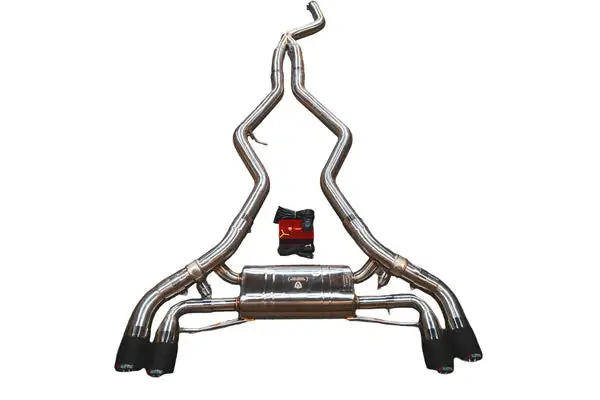 Valvetronic Designs 2016-2018 BMW F87 M2 3.0L Catback T304 Stainless Steel, Burnt 3.5 Inch Outlet Tips (BMW.F87.M2.VSES.BR.BRT)