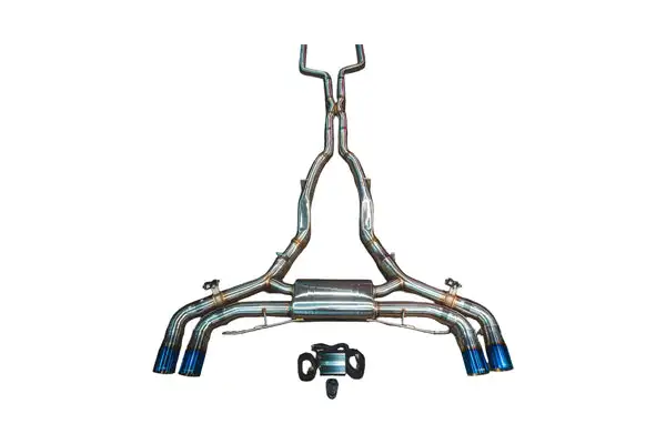 Valvetronic Designs 2020-2025 BMW F95 X5M 4.4L Catback T304 Stainless Steel Burnt 3.5 Inch Outlet Tips (BMW.F95.X5M.VSES.BR.BRT)