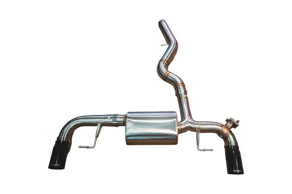 Valvetronic Designs 2020-2024 BMW 2.0L Axleback T304 Stainless Steel Black 3.5 Inch Outlet Tips (BMW.G20.330i.AXL.BR.BLK)