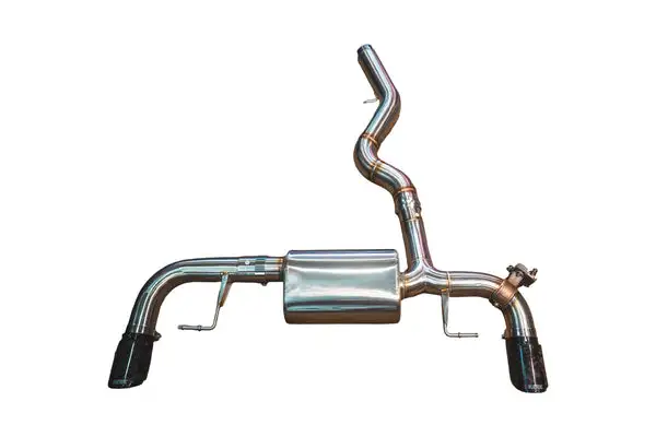 Valvetronic Designs 2020-2024 BMW 2.0L Axleback T304 Stainless Steel Forged Carbon 3.5 Inch Outlet Tips (BMW.G20.330i.AXL.BR.FC)