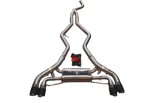 Valvetronic Designs 2019-2025 BMW G20, M340i 3.0L Catback T304 Stainless Steel Forged Carbon 3.5 Inch Outlet Tips (BMW.G20.M340i.VSES.BR.FC)
