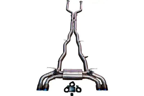 Valvetronic Designs 2024-2026 BMW G90, G99 M5 4.4L Catback Exhaust System Grade 5 Titanium Burnt 3.5 Inch Outlet Tips (BMW.G90.M5.VSES.TI.BRT)
