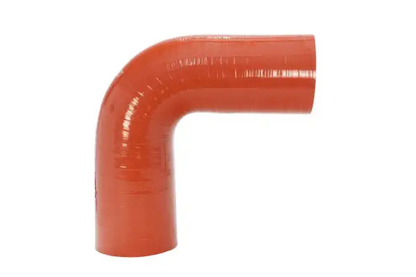 HPS Ultra High Temperature Resistant Silicone Elbow Coupler 90 Degree, 3" ID, 5" Legs Orange (HTSEC90-300-HOT)