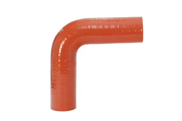 HPS Ultra High Temperature Resistant Silicone Elbow Coupler 90 Degree, 2" ID, 5" Legs Orange (HTSEC90-200-HOT)