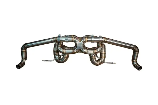 Valvetronic Designs 2015-2020 Lamborghini Full Exhaust System With Free Flow Headers, T304 Stainless Steel Reuses OEM Tips (LAM.HUR.F1.FFH.1.BR)