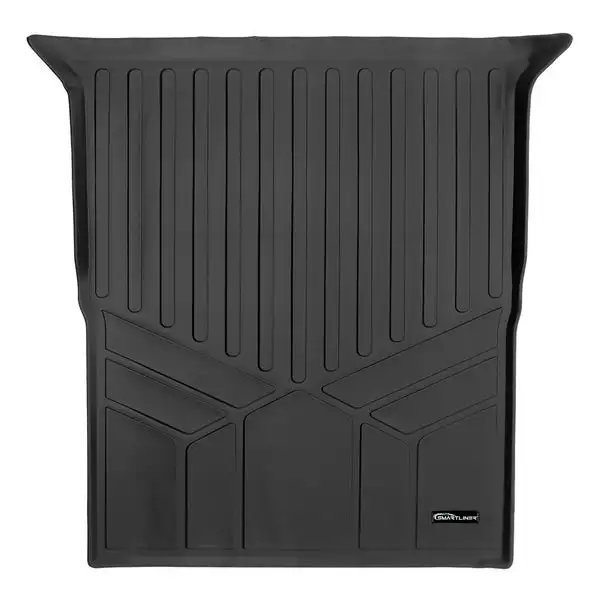 SMARTLINER All Weather Custom Fit Black Cargo Liner Behind the 2nd Row Compatible With 2022-2024 Rivian R1S SUV (SD0698)