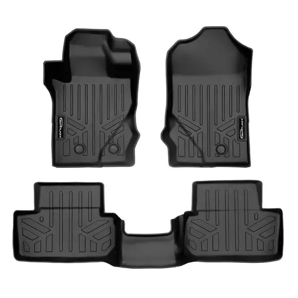 SMARTLINER All Weather Custom Fit 2 Row Floor Mat Liner Set Compatible With 2021-2024 Ford Bronco (SA0566/B0616)