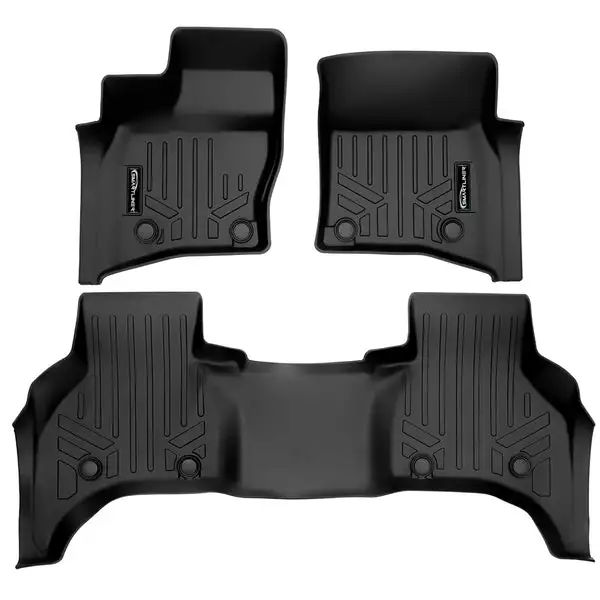 SMARTLINER All Weather Custom Fit 2 Row Floor Mat Liner Set Compatible With 2020-2022 Range Rover Defender 110 (SA0564/B0564)