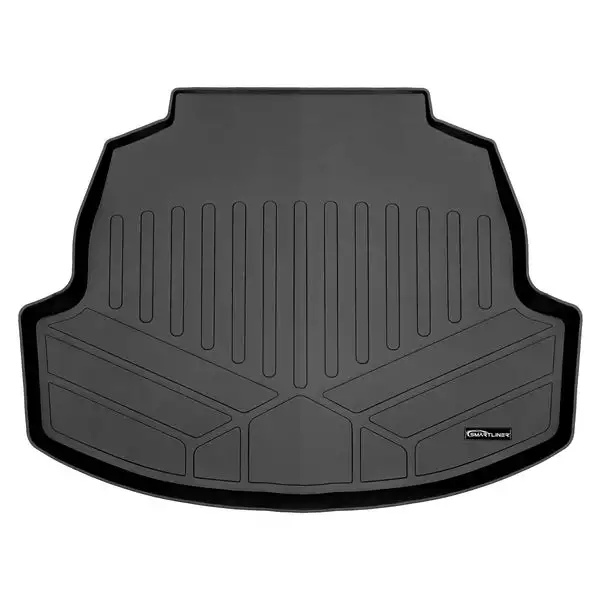 SMARTLINER All Weather Custom Cargo Liner Trunk Floor Mat Black Compatible With 2020-2023 Toyota Corolla Sedan (SD0424)