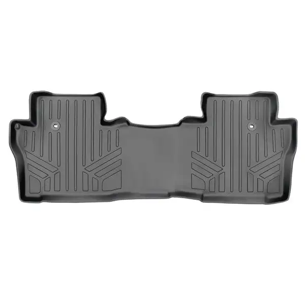 SMARTLINER Custom Fit Floor Mats 2nd Row Liner Grey Compatible With 2016-2022 Honda Pilot (SB2200)