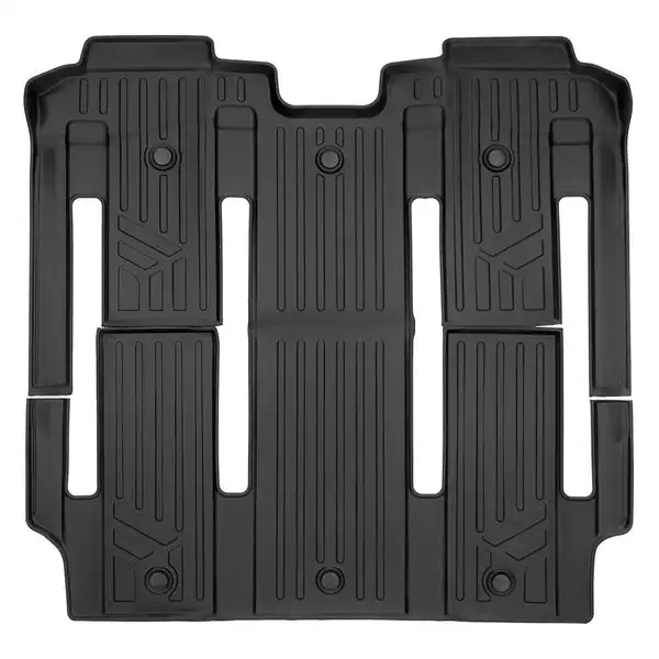 SMARTLINER All Weather Custom Fit Floor Mats Black 2nd & 3rd Row Liner Set Compatible With 2021-2023 Toyota Sienna with 2nd Row Bucket Seats (SB0576)