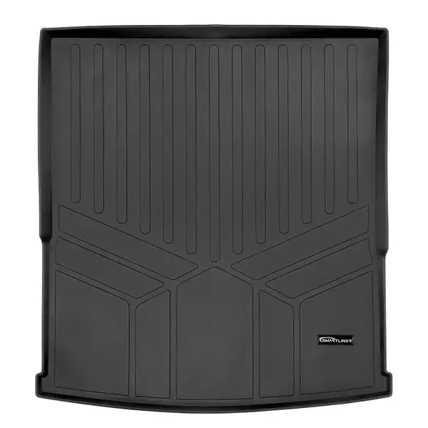 SMARTLINER All Weather Custom Fit Cargo Trunk Liner Floor Mat Behind 2nd Row Black Compatible With 2018-2022 Volkswagen Atlas (SD0300)