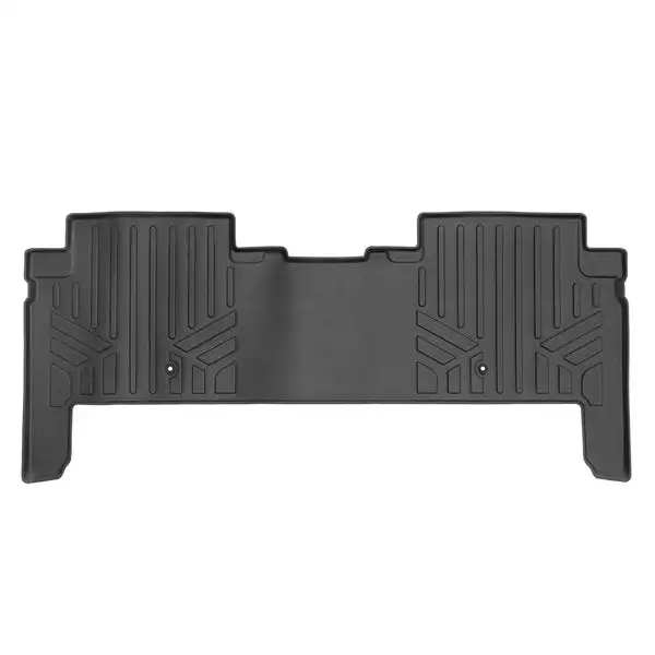 SMARTLINER All Weather Custom Fit Black 2nd Row Floor Mat Liner Set Compatible With 2024 Kia EV9 (SB0737)
