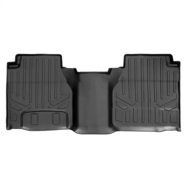 SMARTLINER Custom Fit Floor Mats 2nd Row Liner Black Compatible With 2022-2023 Nissan Frontier King Cab (SB0596)