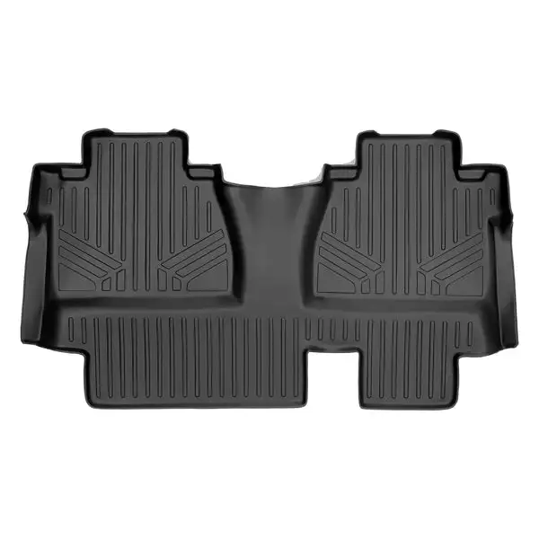SMARTLINER Custom Floor Mats 2nd Row Liner Black Compatible With 2014-2021 Toyota Tundra Double Cab with Coverage Under The 2nd Row Seat (SB0197)