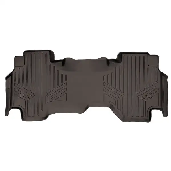 SMARTLINER Custom Fit Floor Mats 2nd Row Liner Cocoa Compatible With 2019-2021 Ram 1500 Quad Cab with 1st Row Captain Seat or Bench Seats (SB3370)