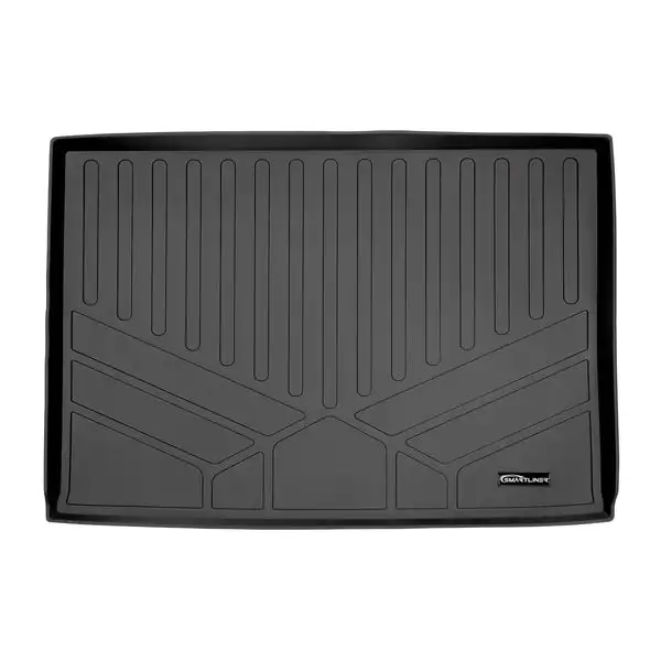 SMARTLINER All Weather Cargo Trunk Liner Floor Mat Behind 3rd Row Black Compatible With 2015-2020 Suburban / Yukon XL / Escalade ESV (SE0159)