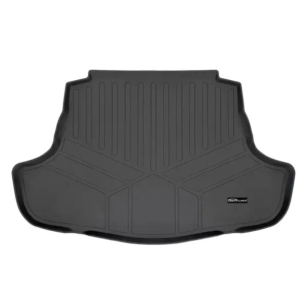 SMARTLINER All Weather Custom Fit Cargo Trunk Liner Floor Mat Black Compatible With 2018-2025 Toyota Camry (SD0330)