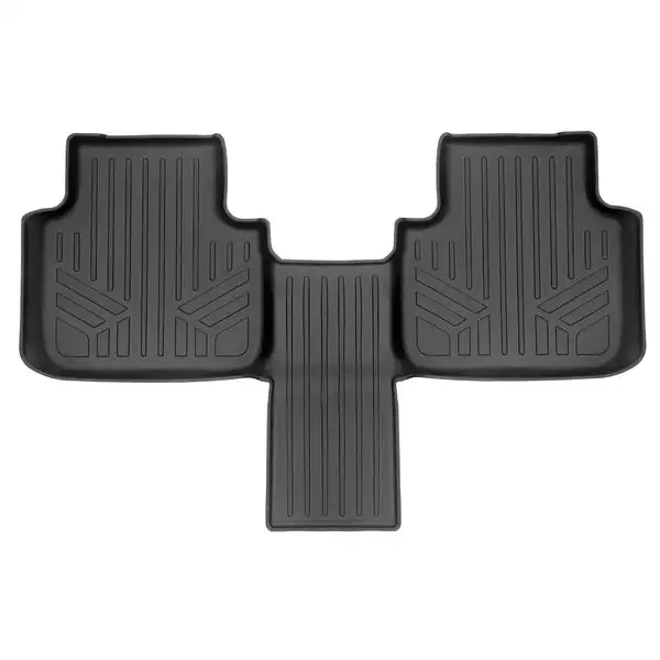 SMARTLINER Custom Fit Floor Mats 2nd Row Liner Black Compatible With 2018-2022 Volkswagen Atlas with 2nd Row Bucket Seats (SB0443)