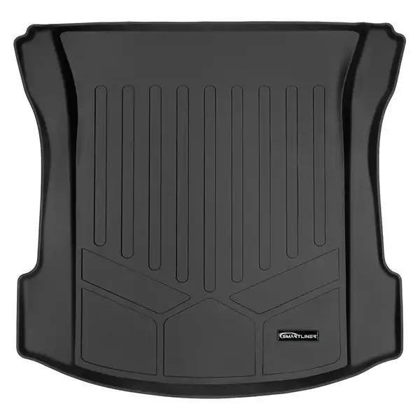 SMARTLINER All Weather Custom Fit Cargo Liner Floor Mat Black Compatible With 2017-2021 Tesla Model 3 (SD0456)