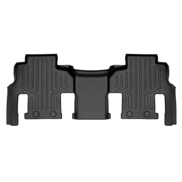 SMARTLINER All Weather Custom Fit Black 2nd Row Floor Mat Liner Set Compatible With 2022-2023 Jeep Wagoneer/ Grand Wagoneer (SB0577)