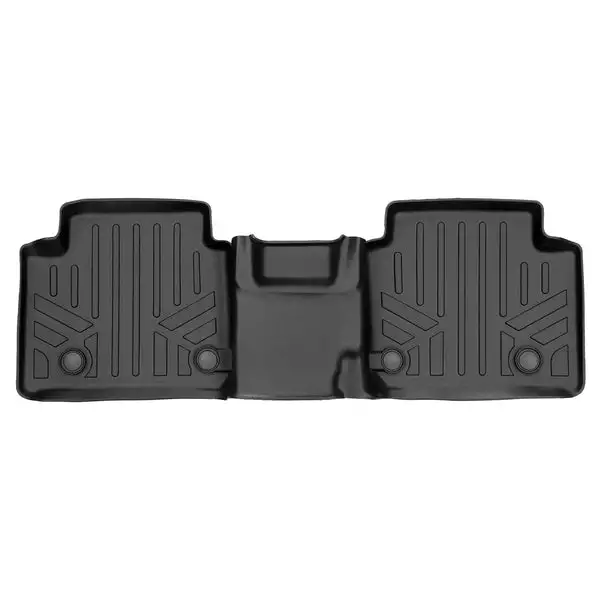 SMARTLINER All Weather Custom Fit Black 2nd Row Floor Mat Liner Set Compatible With 2021-2023 Jeep Grand Cherokee L with 2nd Row Bench Seat (SB0568)