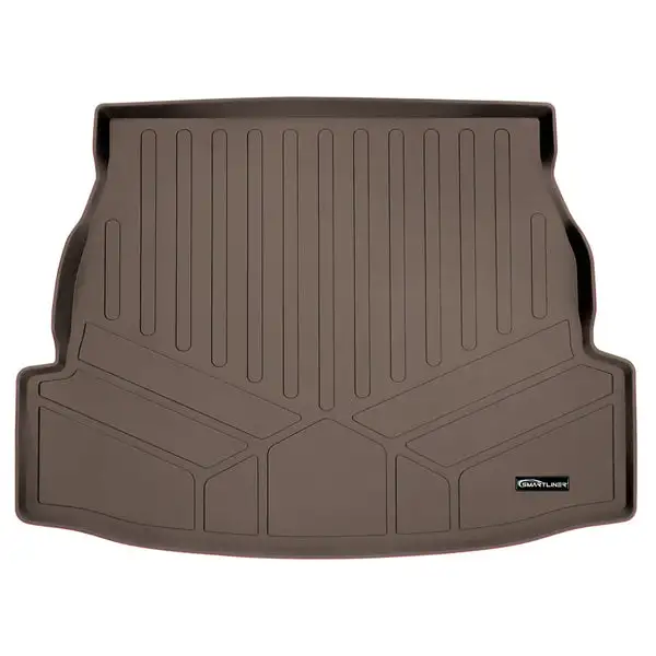 SMARTLINER All Weather Custom Fit Cargo Liner Trunk Floor Mat Tan Compatible With 2019-2023 Toyota RAV4 - All Models (SD1418)