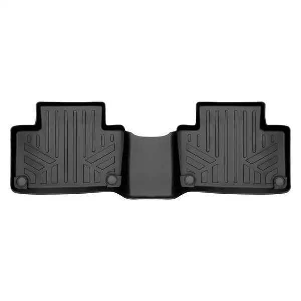SMARTLINER Custom Fit Floor Mats 2nd Row Liner Black Compatible With 2020-2023 Volvo XC90 (SB0633)