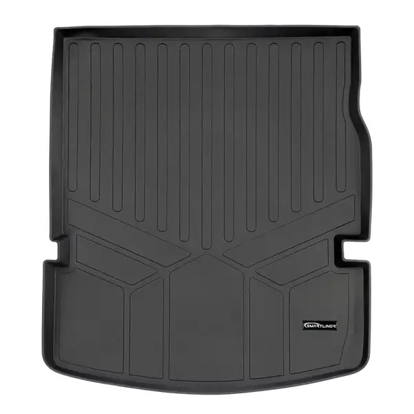 SMARTLINER All Weather Custom Fit Cargo Trunk Liner Floor Mat Behind 2nd Row Black Compatible With 2011-2021 Dodge Durango (SD0113)