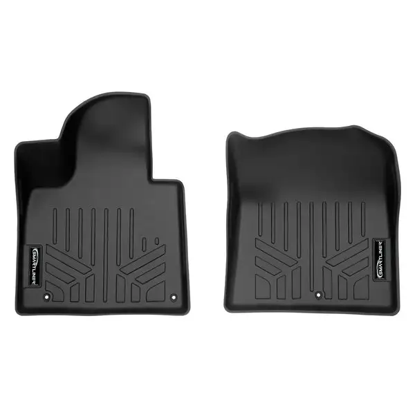SMARTLINER All Weather Custom Fit 1st Row Black Floor Mat Liner Set Compatible With 2021-2023 Kia Sorento (SA0547)