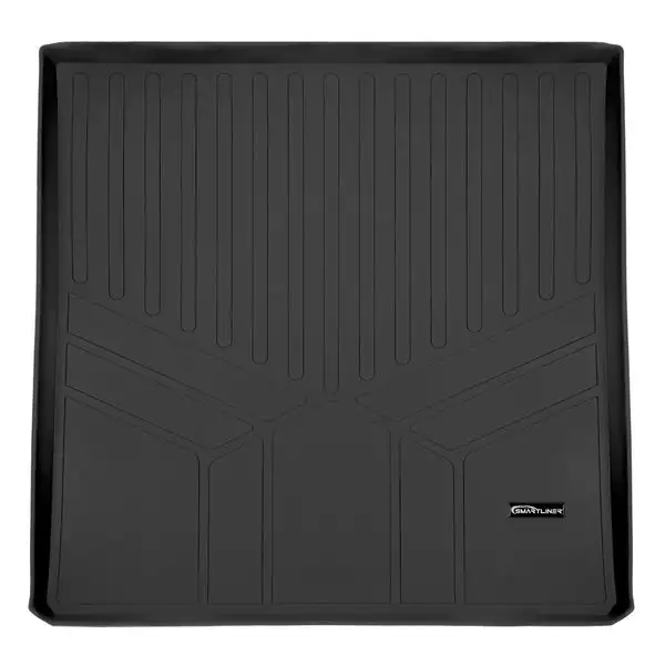 SMARTLINER All Weather Cargo Trunk Liner Floor Mat Behind 2nd Row Seat Black Compatible With 2008-2020 Grand Caravan / Town & Country (SD0181)