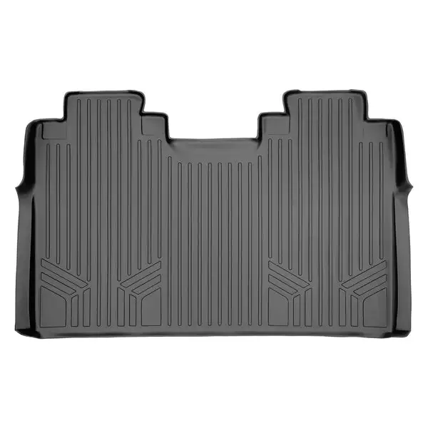 SMARTLINER Custom Fit Floor Mats 2nd Row Liner Grey Compatible With 2015-2022 Ford F-150 SuperCrew with 1st Row Bench Seats (SB2188)