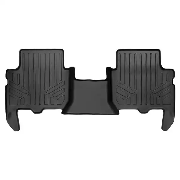 SMARTLINER Custom Fit Floor Mats 2nd Row Liner Black for 2015-2017 Ford Everest (SB0327)