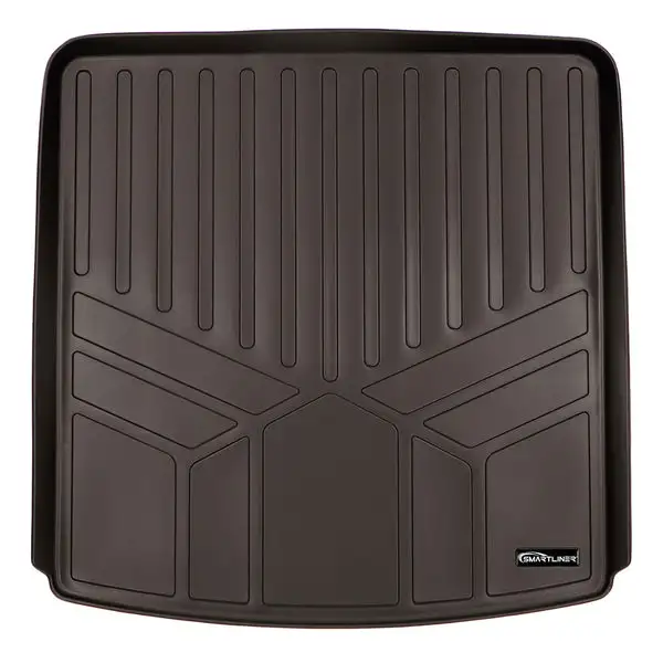 SMARTLINER All Weather Cargo Trunk Liner Floor Mat Behind 2nd Row Seat Cocoa Compatible With 2017-2021 GMC Acadia (SD3230)