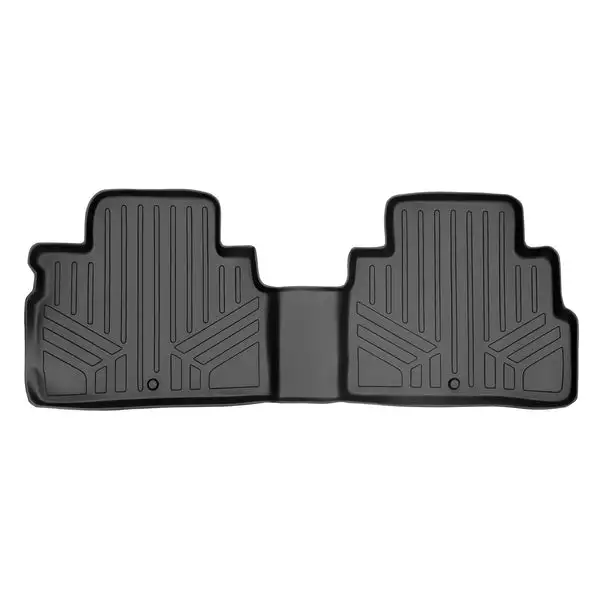SMARTLINER Custom Fit Floor Mats 2nd Row Liner Black Compatible With 2015-2018 Nissan Murano (SB0173)