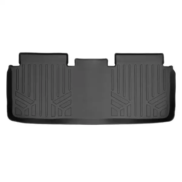 SMARTLINER Custom Fit Floor Mats 2nd Row Liner Black Compatible With 2015-2019 Tesla Model S (SB0368)