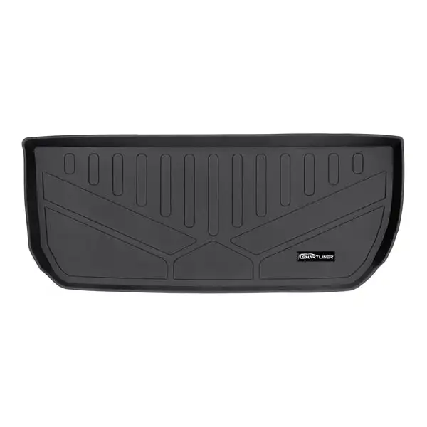 SMARTLINER All Weather Custom Fit Cargo Trunk Liner Floor Mat Behind 3rd Row Black Compatible With 2008-2017 Traverse / Enclave (SD0044)