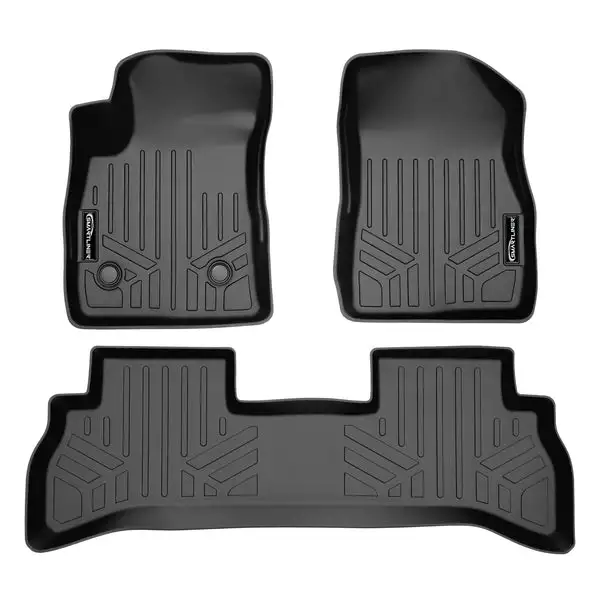 SMARTLINER Floor Mats 2 Row Liner Set Black Compatible With 2020-2025 Buick Encore GX (SA0511/B0511)