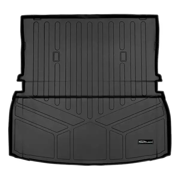 SMARTLINER All Weather Custom Fit Black Cargo Liner Mat Behind the 2nd Row Compatible With 2020-2023 Lincoln Aviator (SD0634)