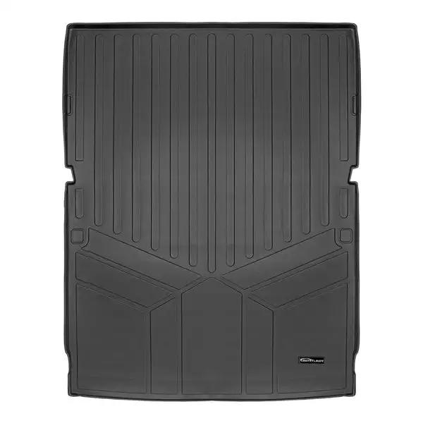 SMARTLINER All Weather Custom Fit Black Cargo Liner Behind the 2nd Row Compatible With 2023-2024 Jeep Grand Wagoneer L (SD0708)