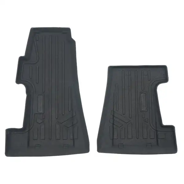 SMARTLINER All Weather Protection Custom Fit Black 1st Row Rugged Rubber Floor Liner Set Compatible With 2017-2023 Polaris Slingshot (UA0121)